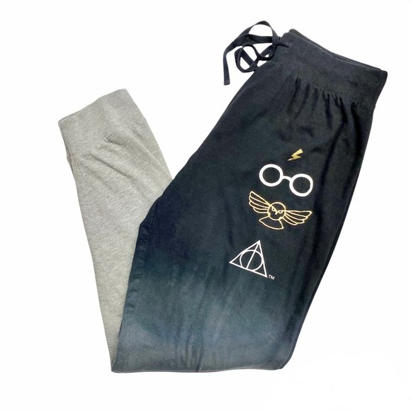 HARRY POTTER Black & Gray Ombré Joggers Pants S - Picture 12 of 13